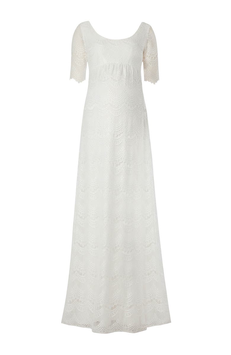 Tiffany Rose Maternity Verona Gown Long, Alternate, color, Bright Ivory