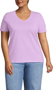Lands' End Supima Cotton V-neck T-Shirt