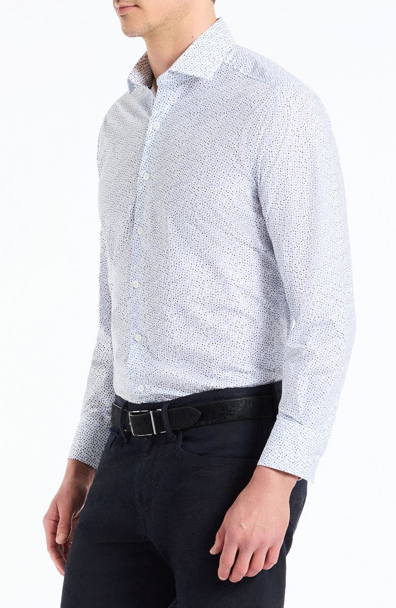 Robert Graham Hart Long Sleeve Woven Shirt, Alternate, color, White