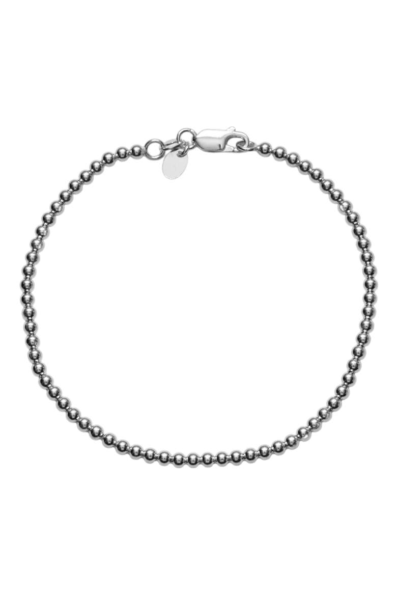 Men's Small Sphere Bracelet, Main, color, SILVER