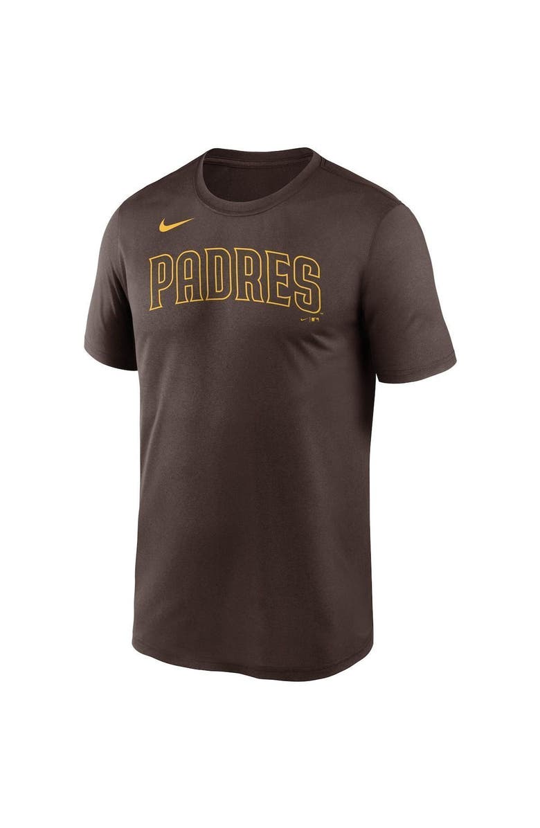 Nike Men's Nike Brown San Diego Padres Wordmark Legend T-Shirt, Alternate, color, 