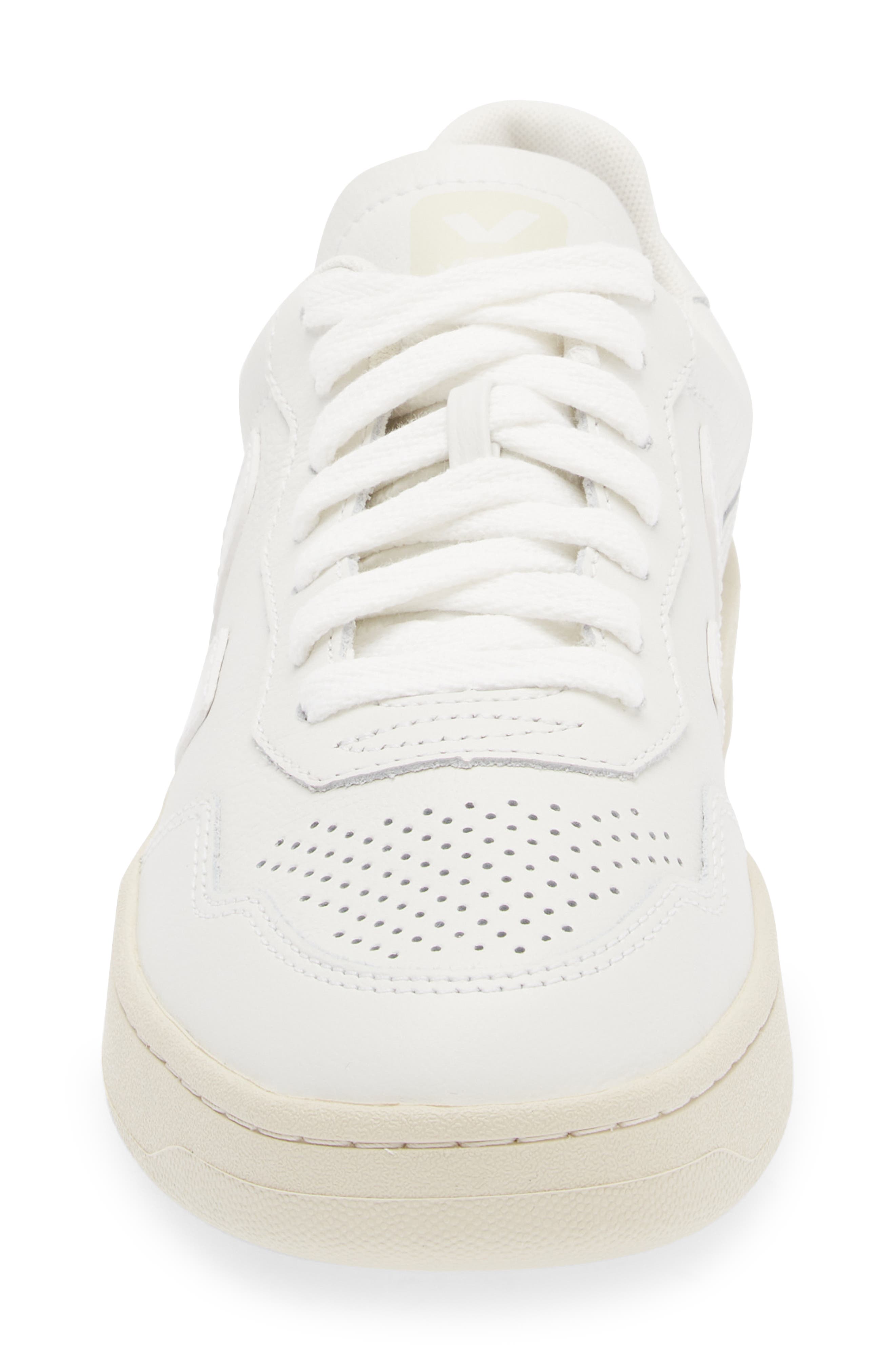 Veja V-90 Leather Sneaker, Alternate, color, Extra White