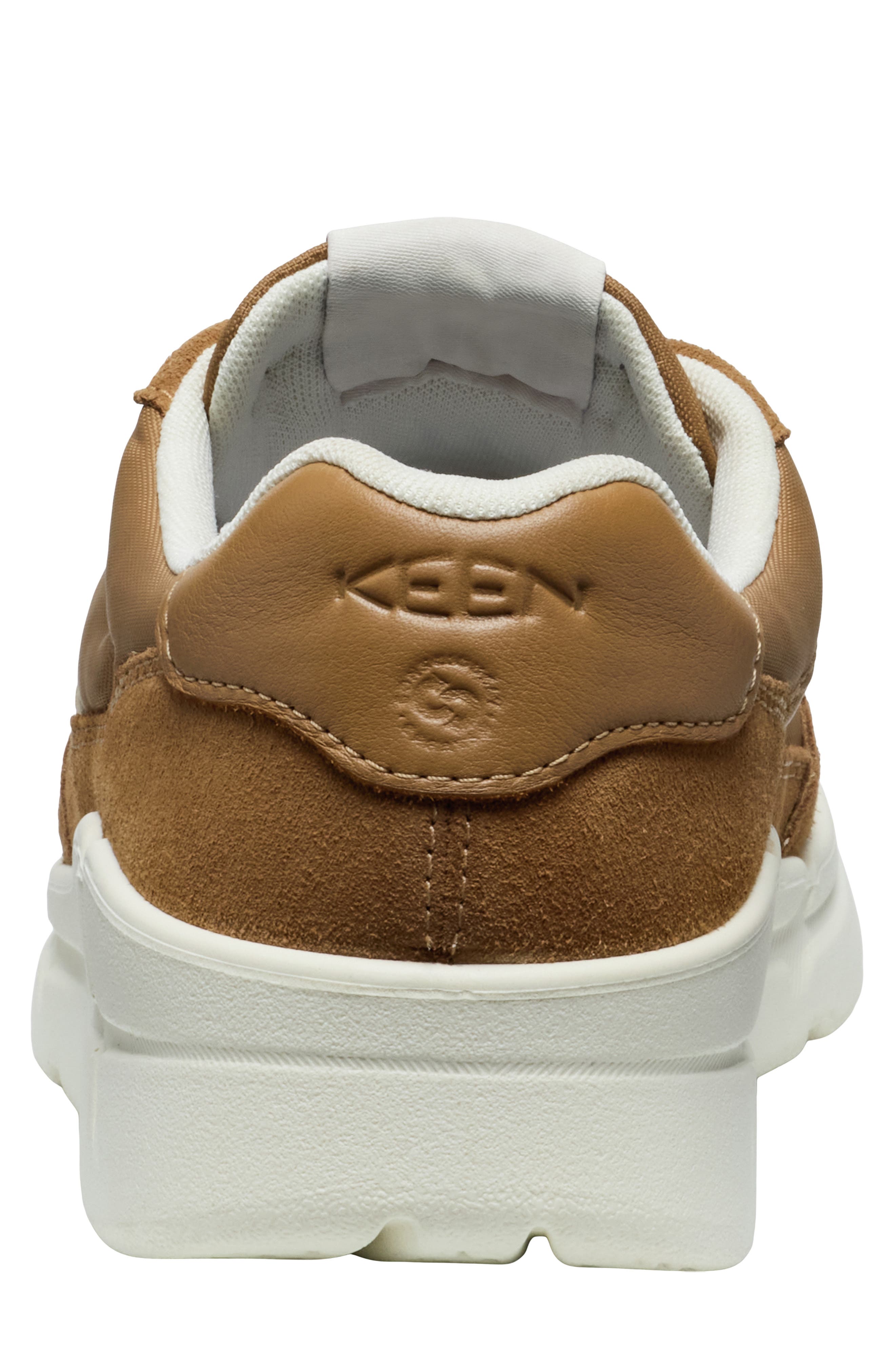 KM2 Jogger Leather Sneaker, Alternate, color, CHIPMUNK/ BIRCH