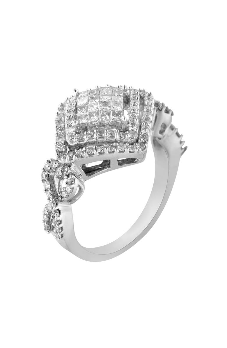 Haus of Brilliance 14KT White Gold Diamond Composite Ring, Alternate, color, White