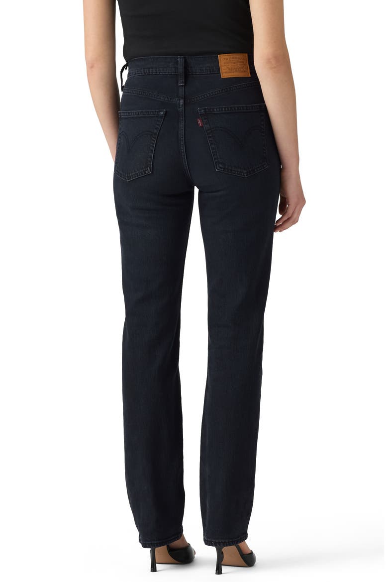 Ribcage High Waist Slim Jeans, Alternate, color, SLIGHT NIGHT