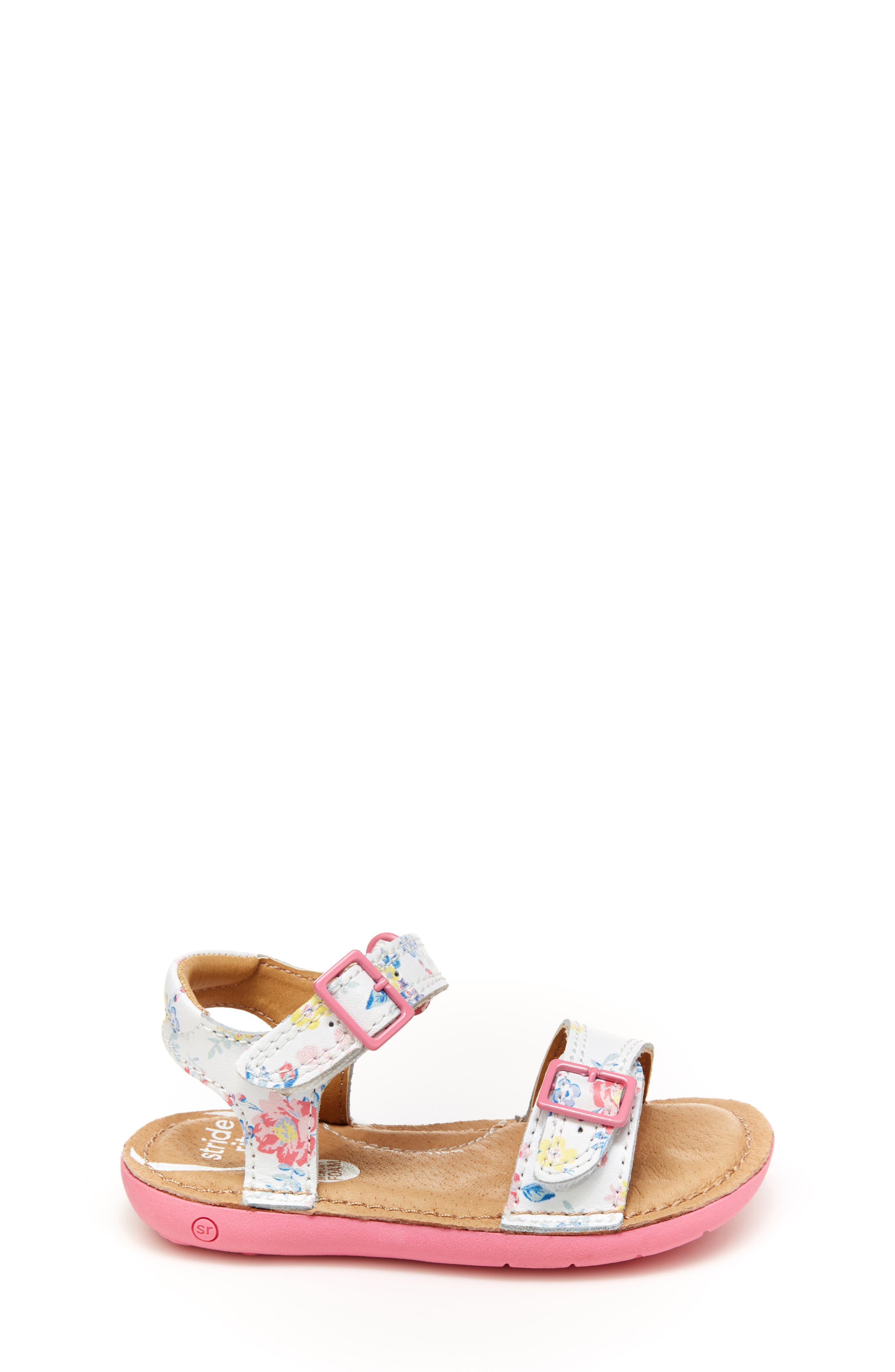 SRT Kingsley Sandal, Alternate, color, WHITE FLORAL