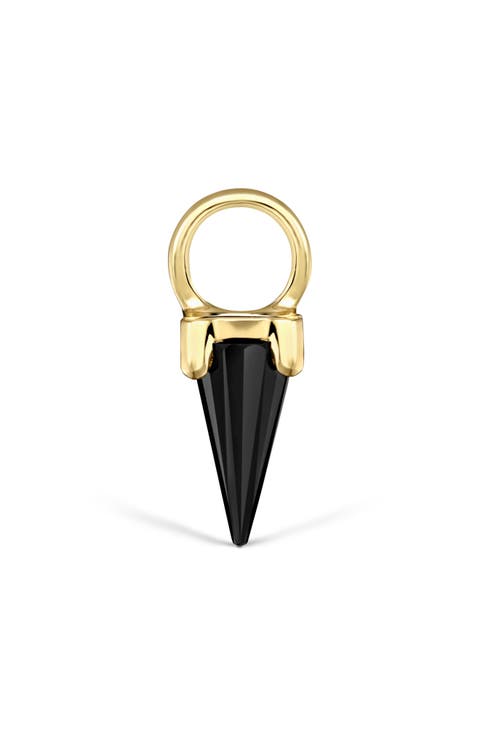 Black Moissanite Spike Charm