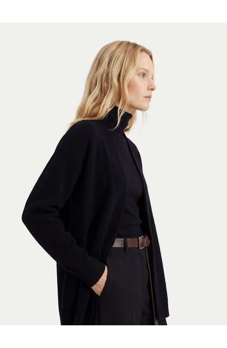 Gobi Cashmere Cashmere Open-Front Cardigan, Alternate, color, Black