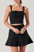 ASTR the Label Kiona Diamante Tweed Crop Top