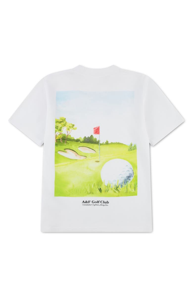 abercrombie kids Kids' On the Green Graphic T-Shirt, Alternate, color, Bright White