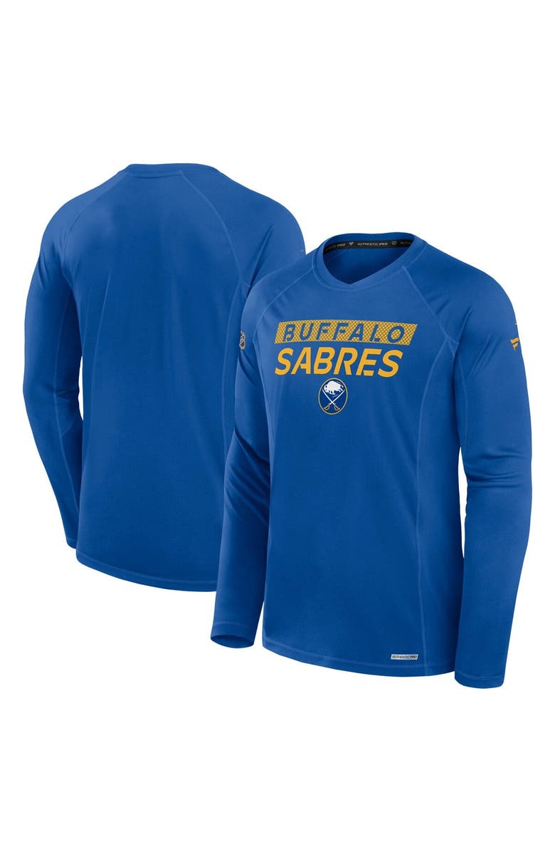 FANATICS Men's Fanatics Royal Buffalo Sabres Authentic Pro Rink Tech Long Sleeve T-Shirt, Main, color, 