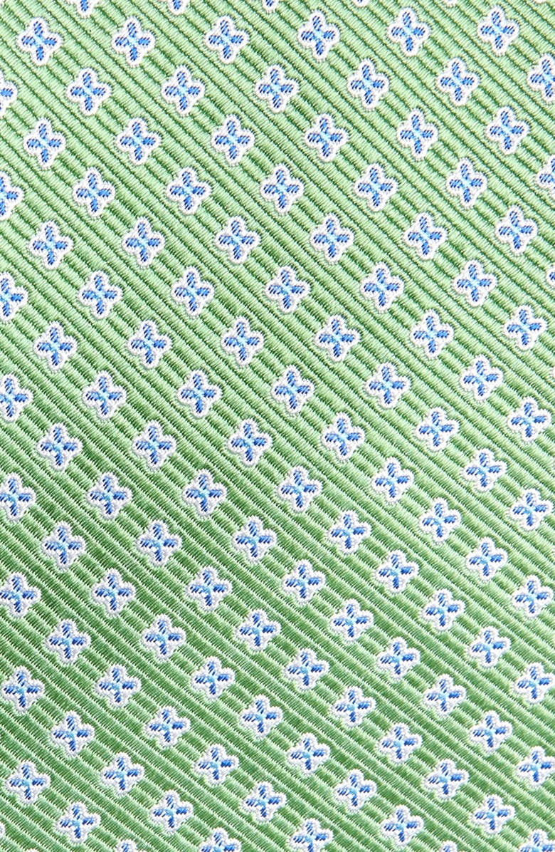 Nordstrom Quatrefoil Medallion Silk Tie, Alternate, color, Green