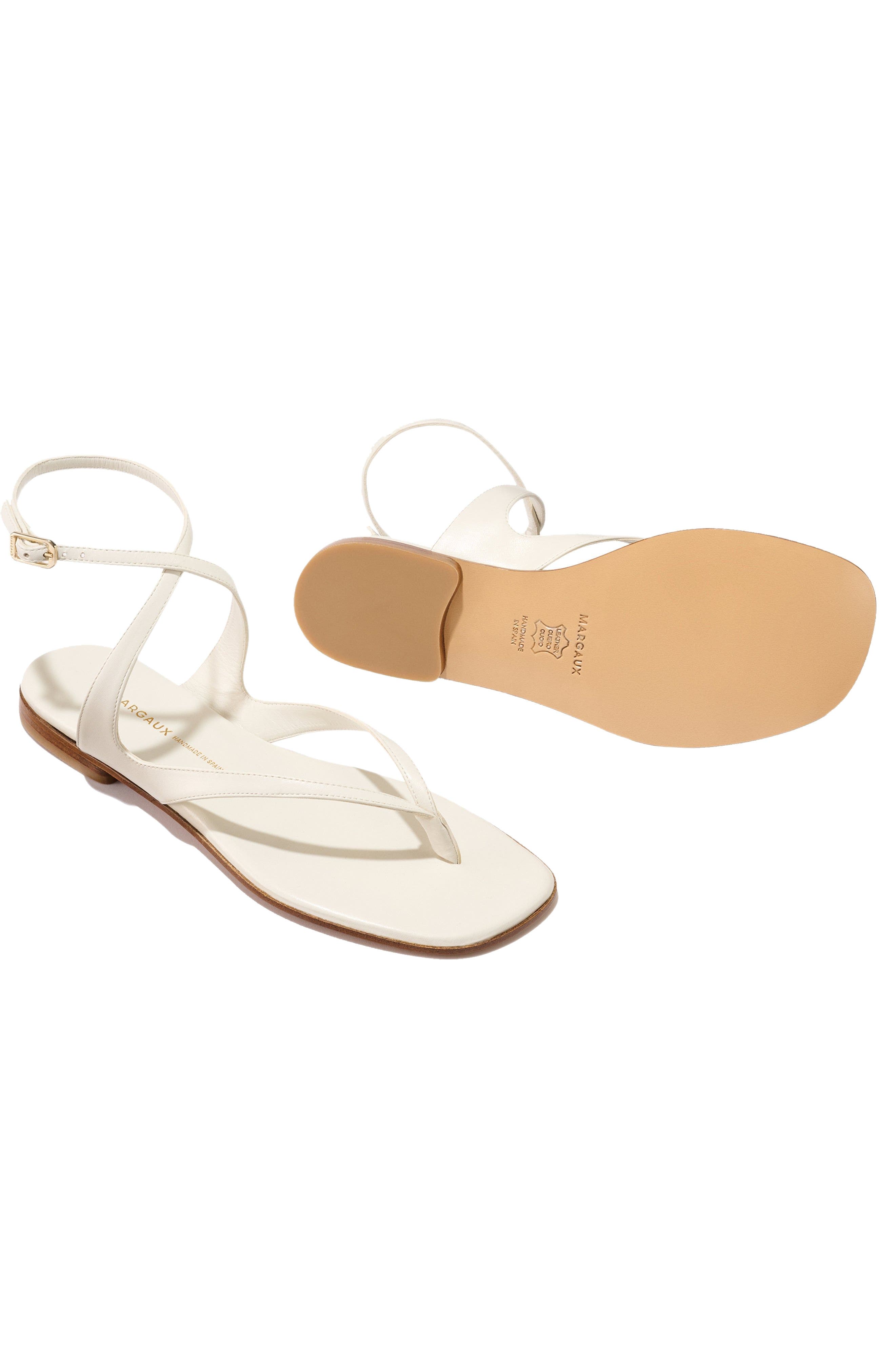 The Palermo Sandal, Alternate, color, Ivory Nappa