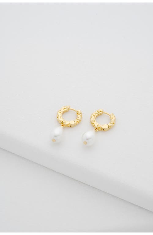 Ted Baker Tilly Twisted Faux Pearl Drop Earrings In Gold Tone Pearl