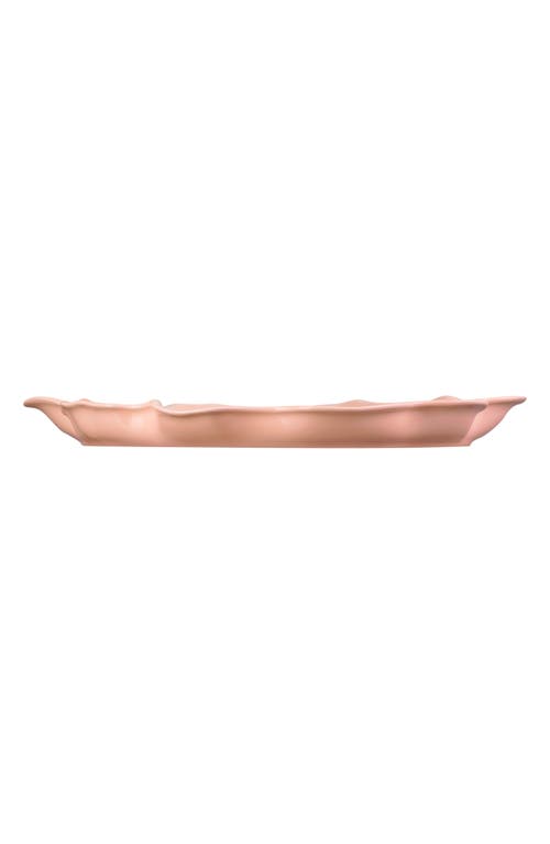 Le Creuset Stoneware Iris Serving Platter In Peche