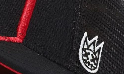 Cult Of Individuality Logo Mesh Back Trucker Hat In Black