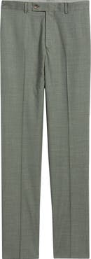 Jack Victor Patrick Stretch Tropical Wool, Silk & Linen Blend Pants