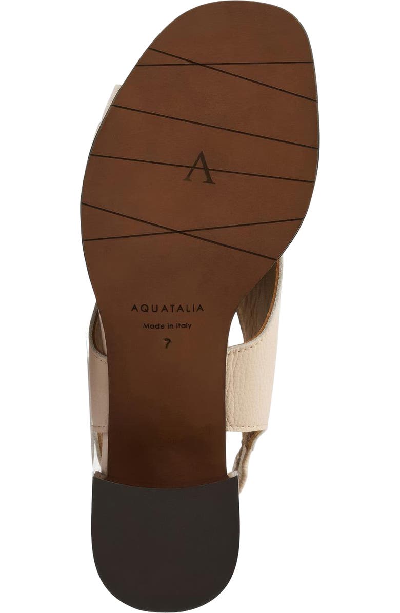 Aquatalia Dovera Weatherproof Slingback Sandal, Alternate, color, Sand Pebble Leather
