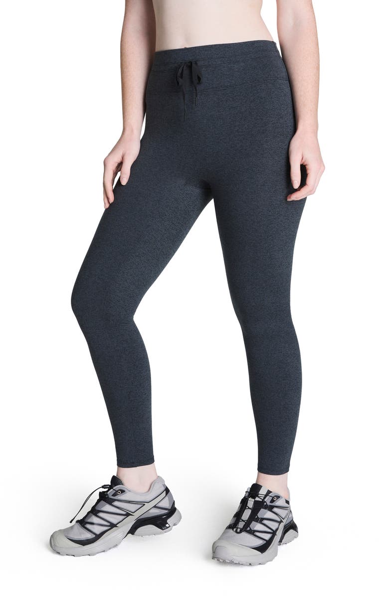SPANX<sup>®</sup> SPANXsmooth<sup>™</sup> SoftStretch High Waist Leggings, Main, color, Very Black