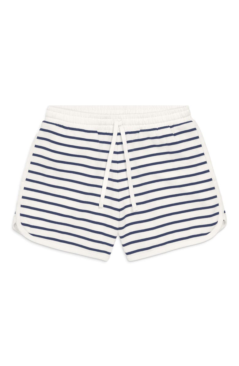 Primary Women's Fit Stripe Short, Alternate, color, Sunwashed Navy Ivory Stripe