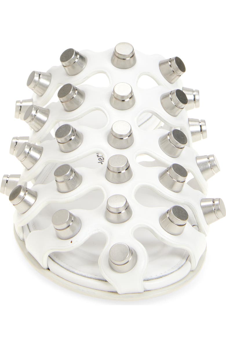 Alexander Wang Rexa Studded Mule, Alternate, color, Optic White