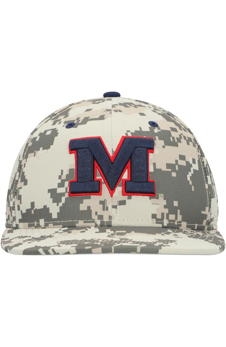 Nike Men's Nike Camo Ole Miss Rebels Aero True Baseball Performance Fitted Hat, Alternate, color, 