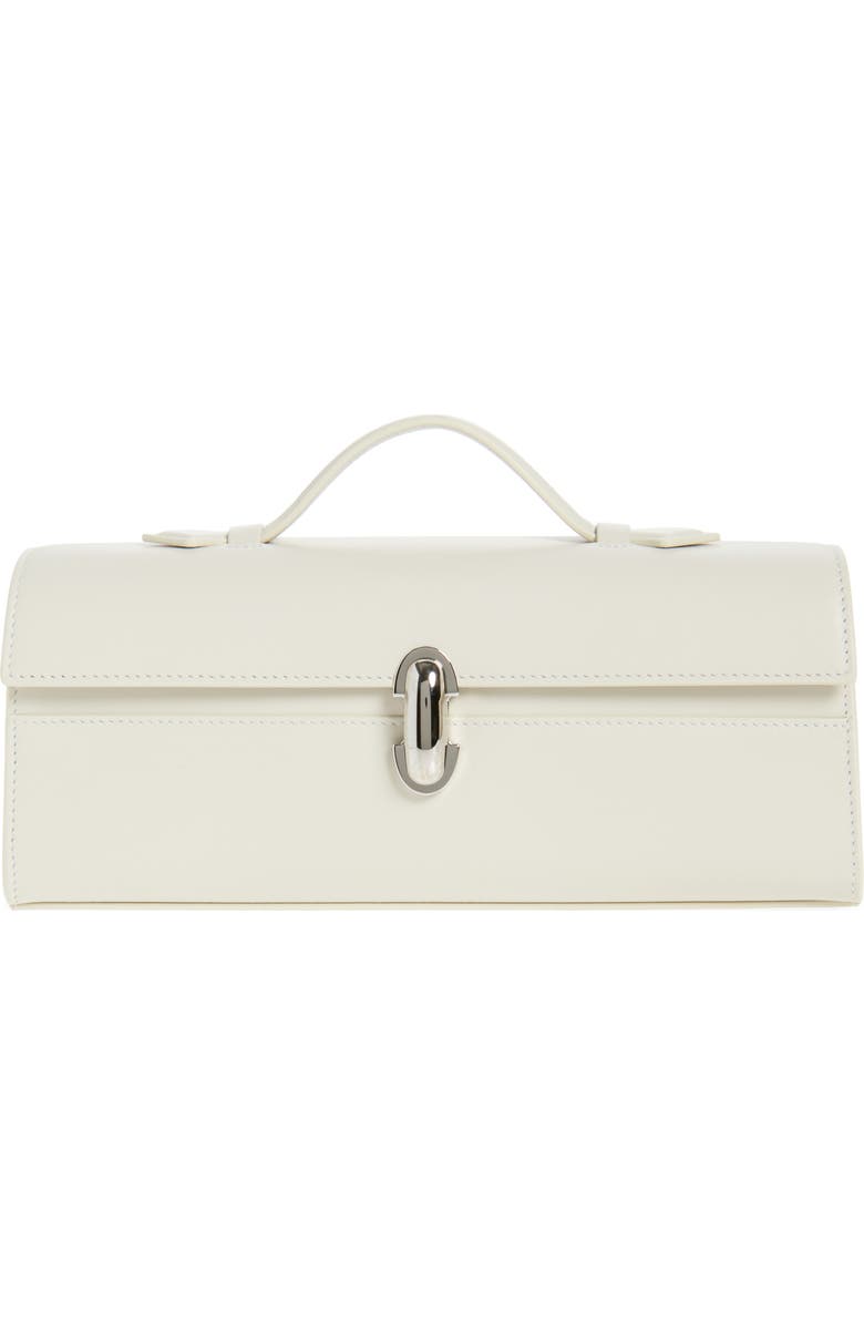 SAVETTE Slim Symmetry Pochette Leather Top Handle Bag, Main, color,