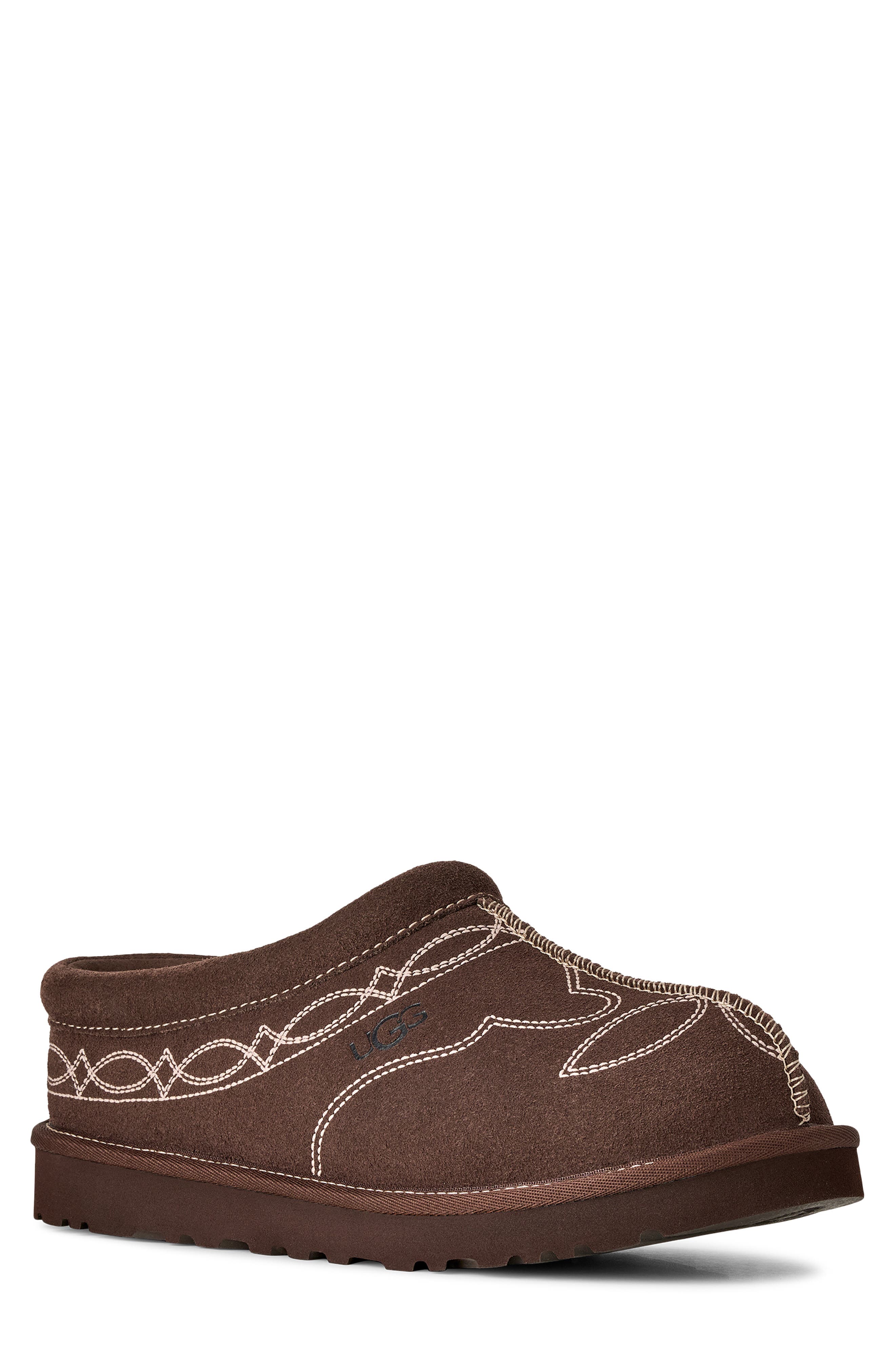 Men's Tasman Western Slipper, Main, color, BURNT CEDAR
