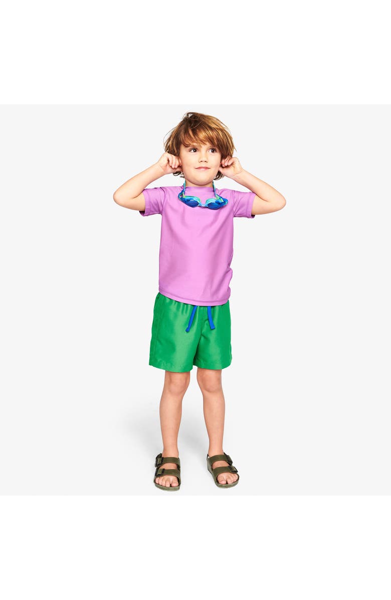 Primary Kids Swim Trunk, Alternate, color, Green Apple