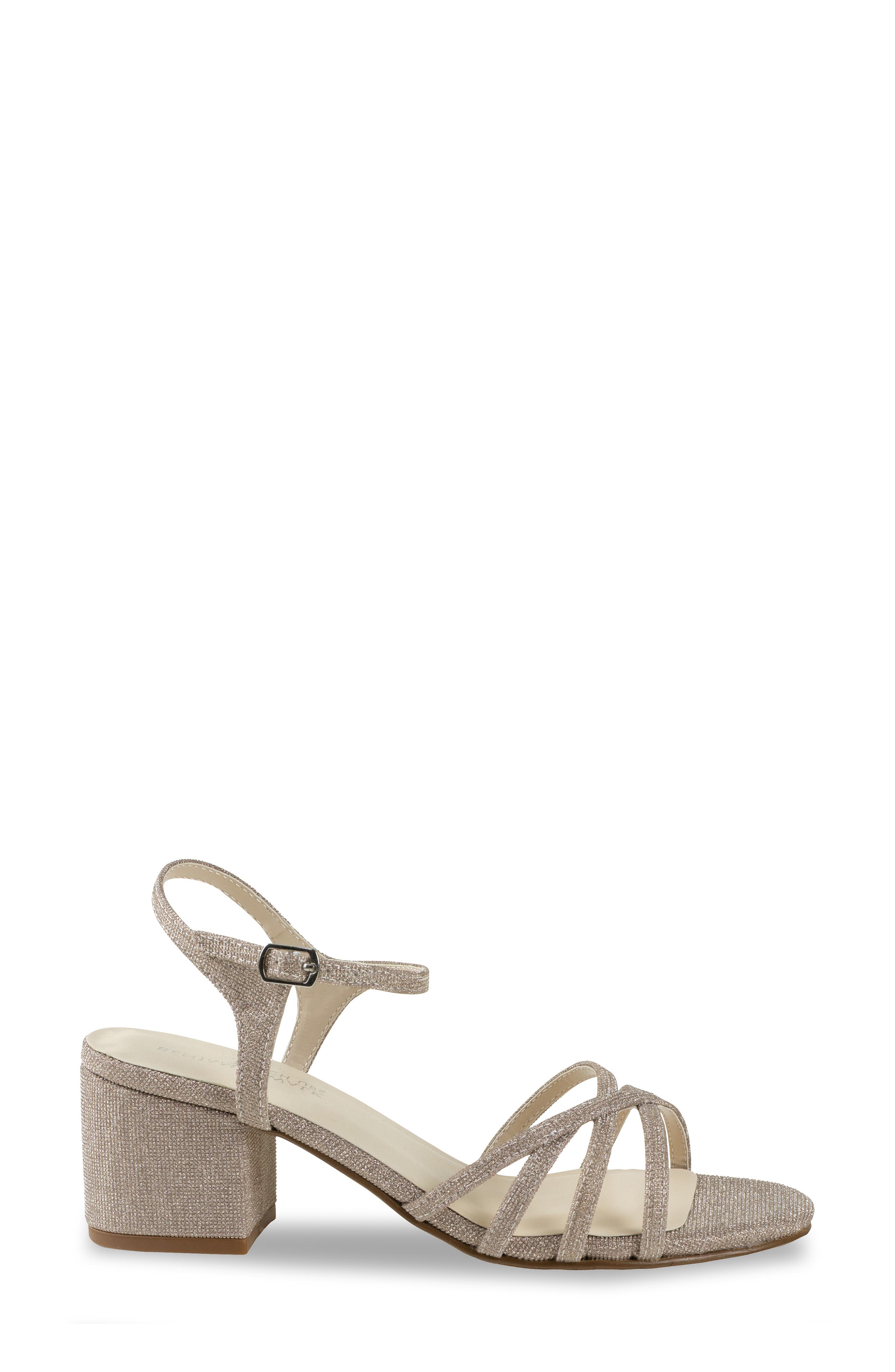 Touch Ups Delilah Ankle Strap Sandal, Alternate, color, Champagne