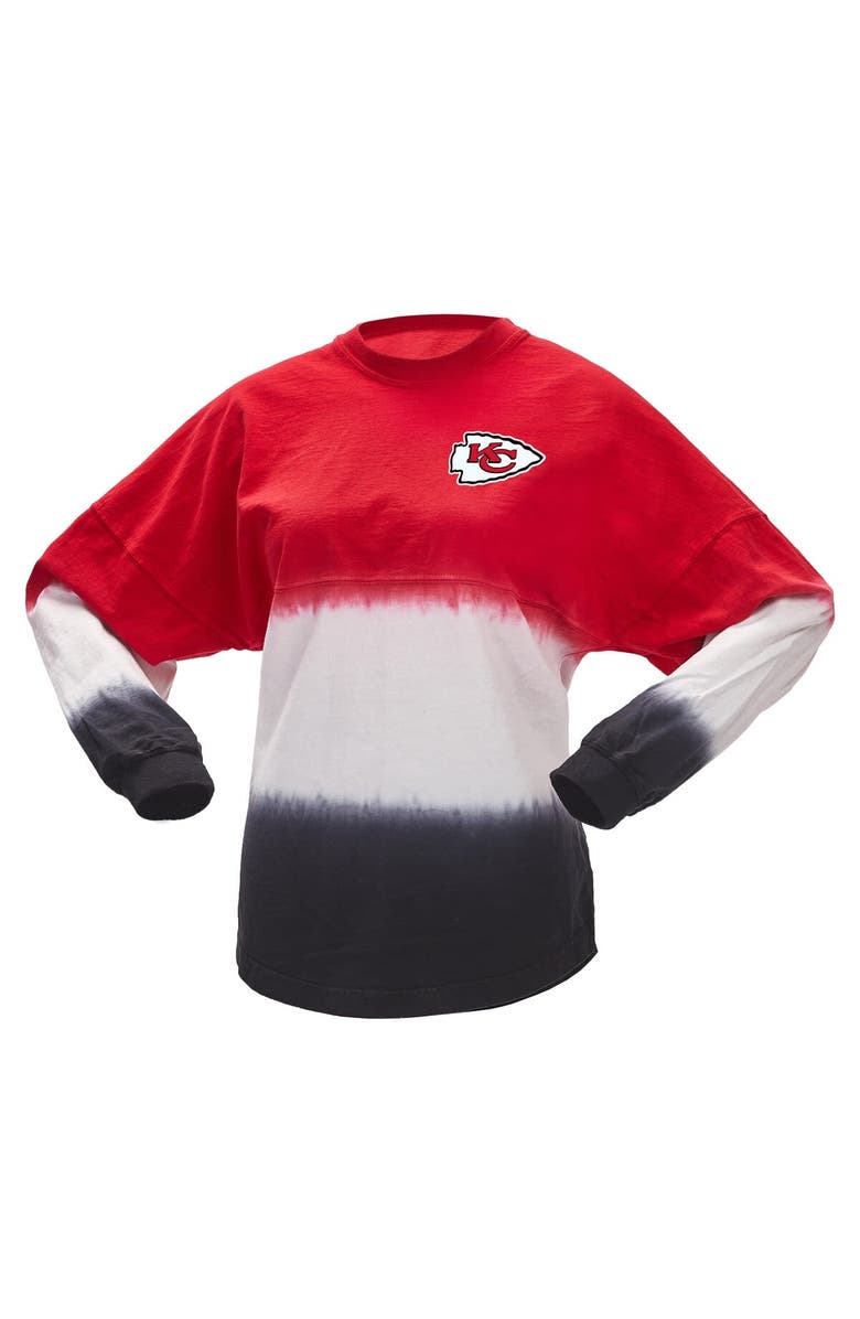 FANATICS Women's Fanatics Branded Red/White Kansas City Chiefs Super Bowl LVIII Champions Ombre Long Sleeve T-Shirt, Alternate, color,