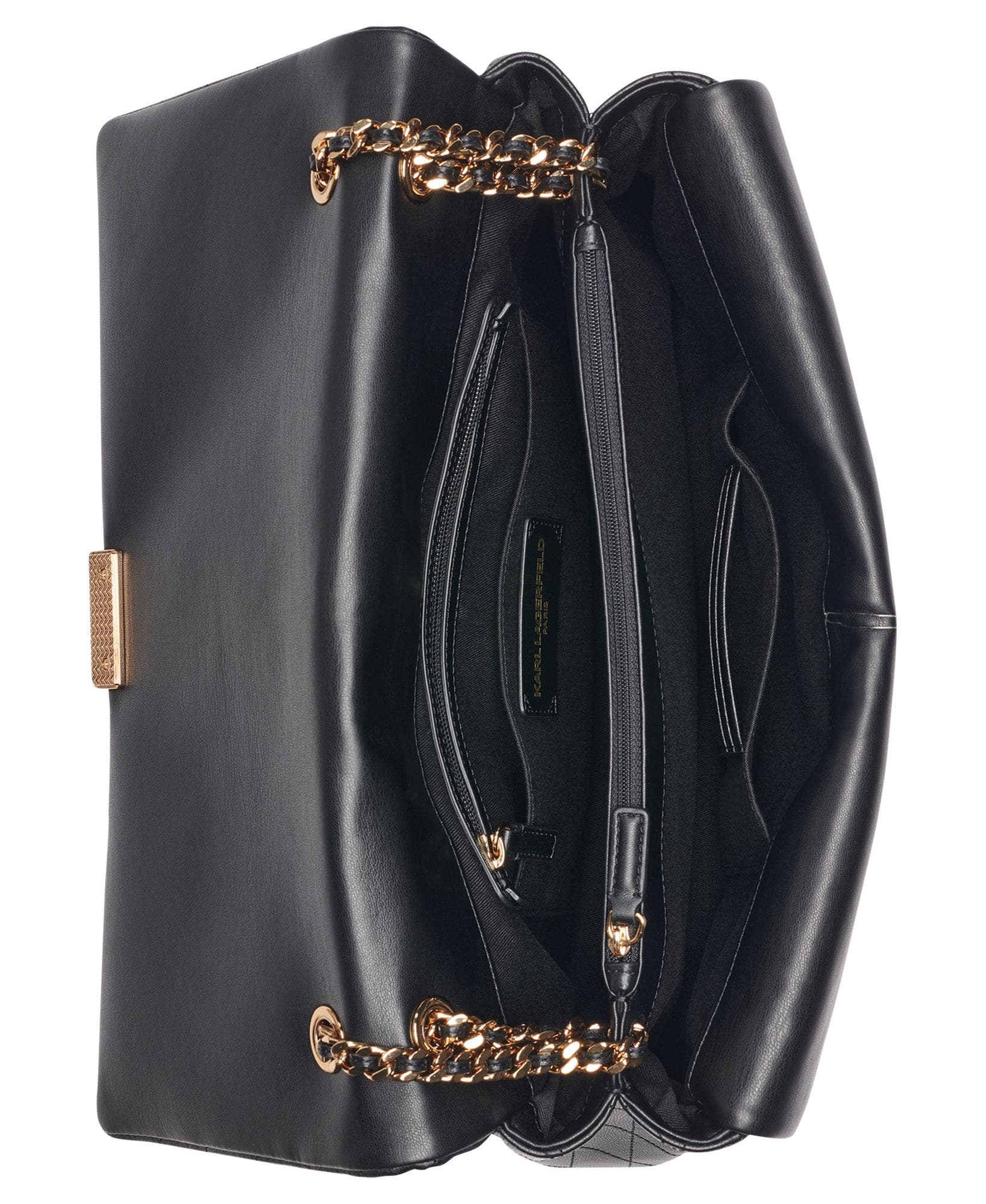 Lafayette Jumbo Shoulder Bag, Alternate, color, Black/Gold