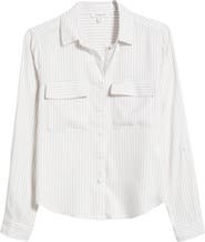 beachlunchlounge Fallon Crop Button-Up Shirt