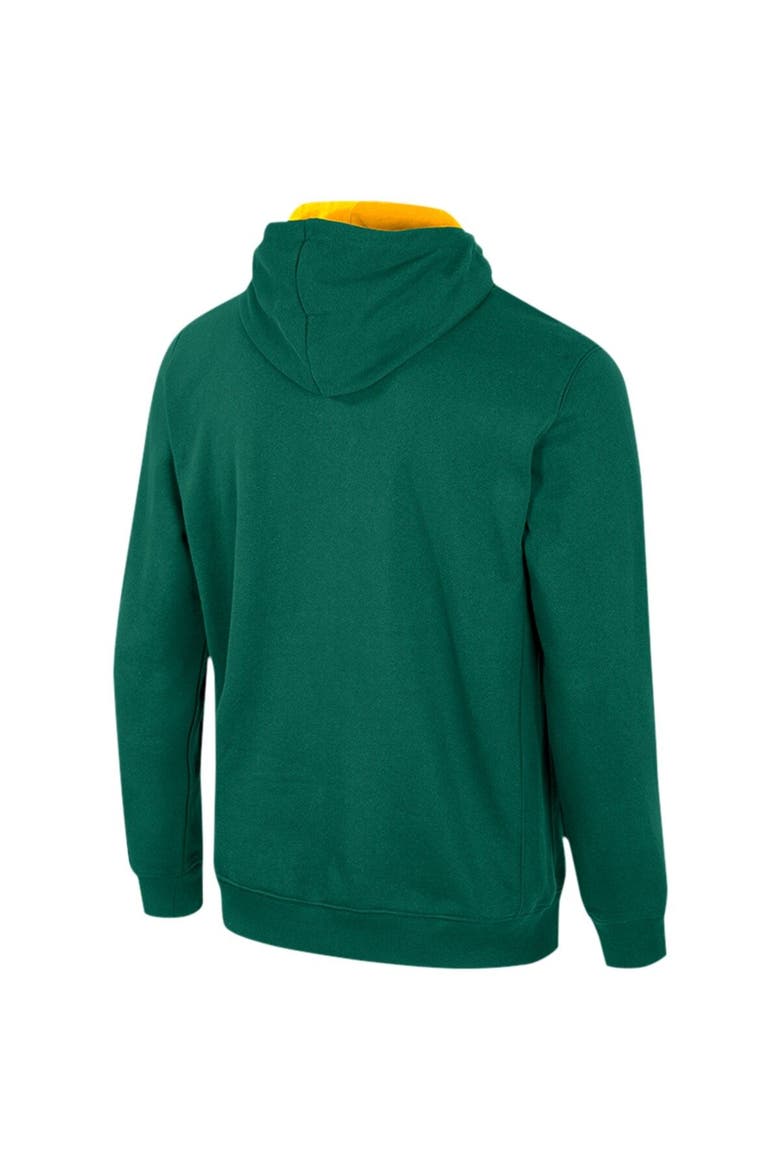 Men's Colosseum Green Baylor Bears Half-Zip Hoodie, Alternate, color, Green