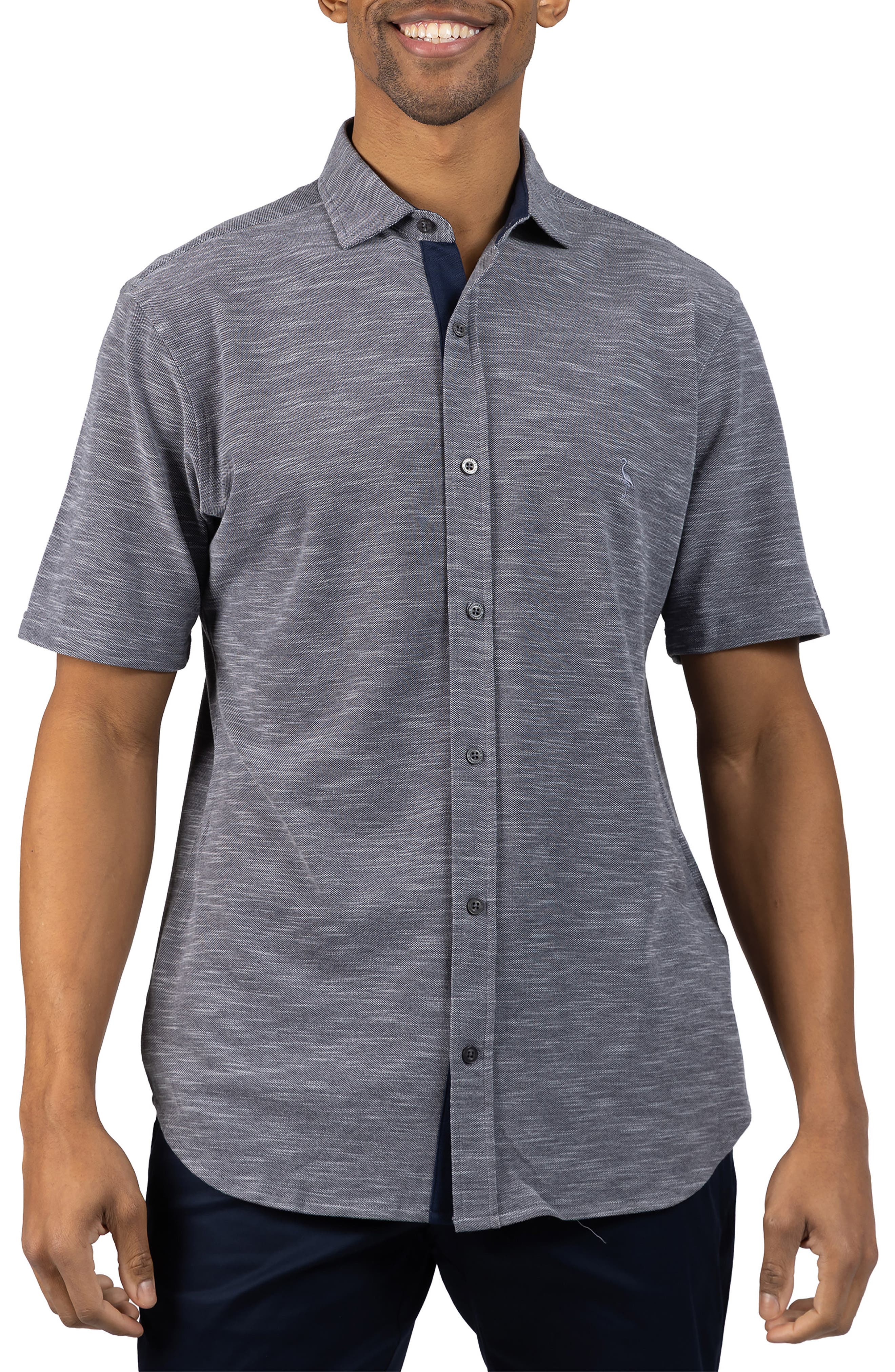 TailorByrd Slub Pique Button-Up Shirt