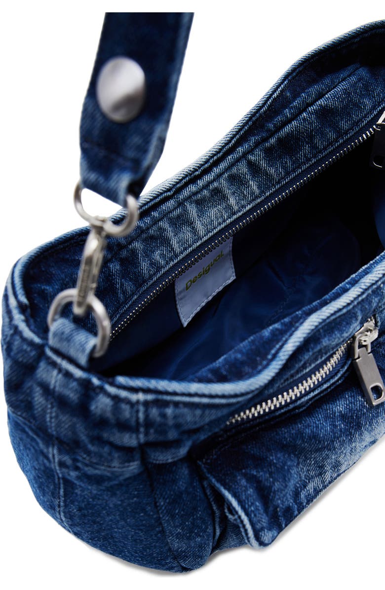 Desigual Denim Shoulder Bag, Alternate, color,
