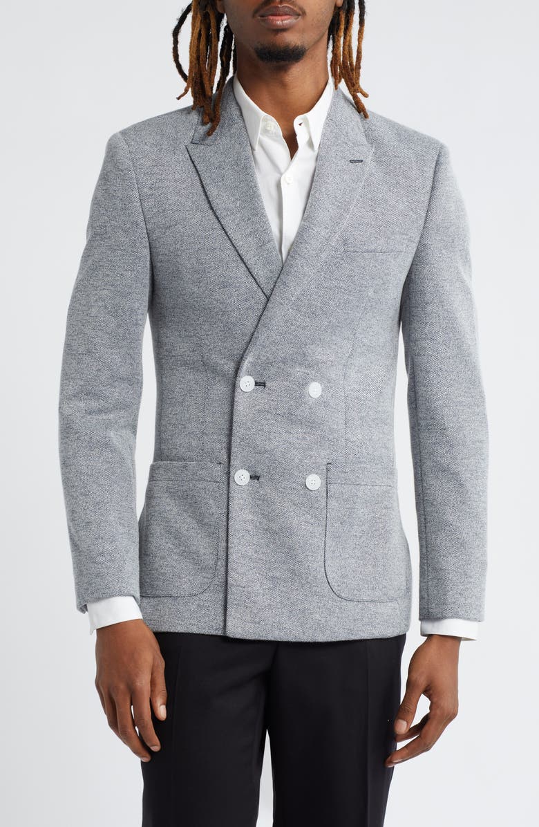 ASOS DESIGN Slim Fit Double Breasted Blazer, Alternate, color,