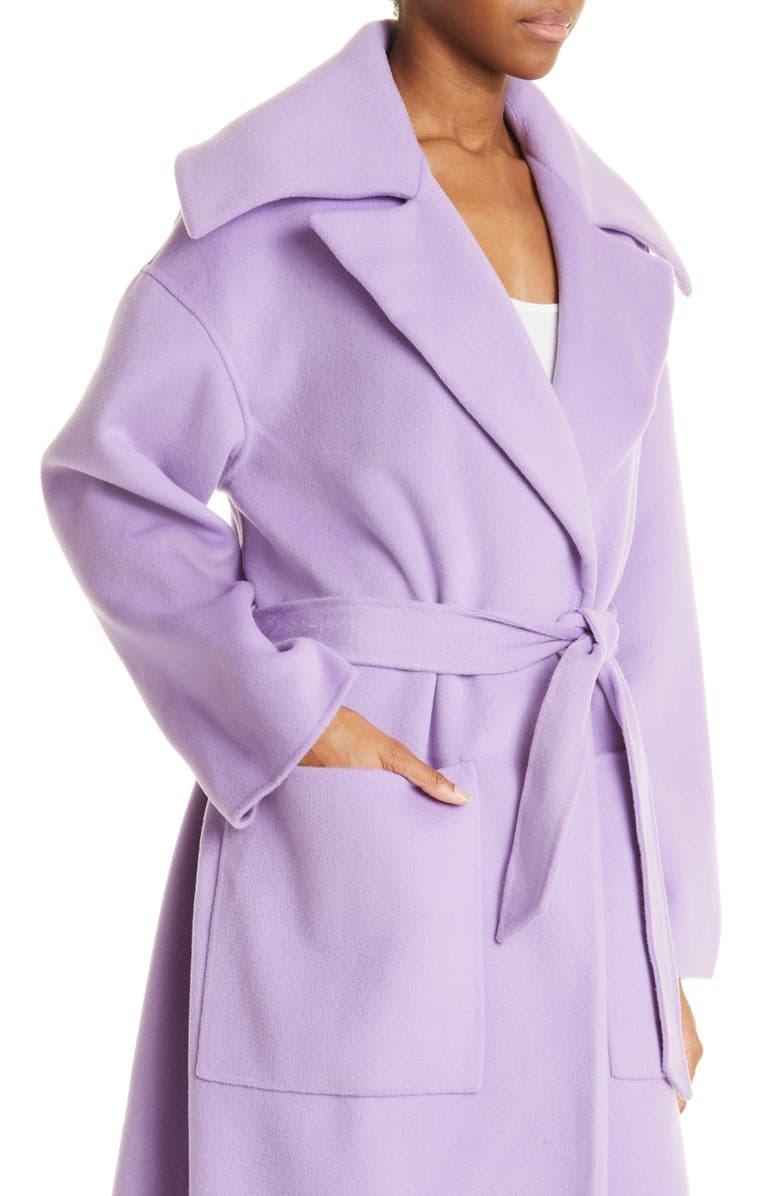 Nanushka Soa Wool Wrap Coat, Alternate, color,