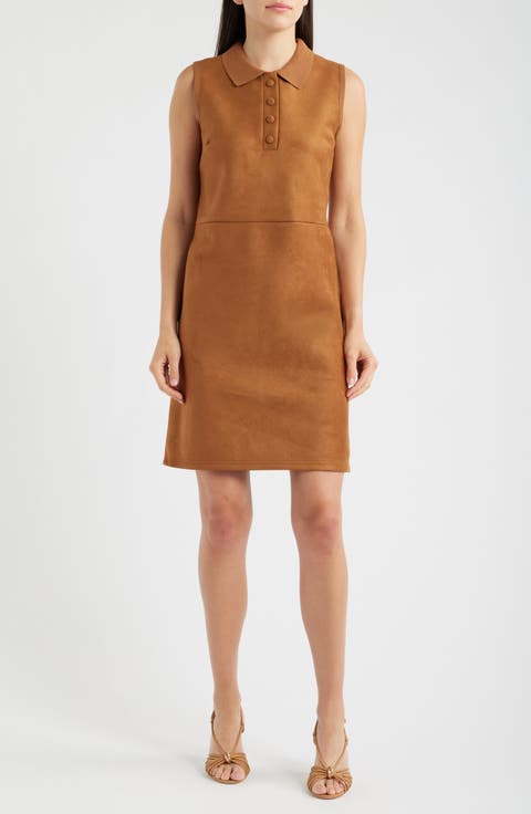 Marley Faux Suede Sheath Dress