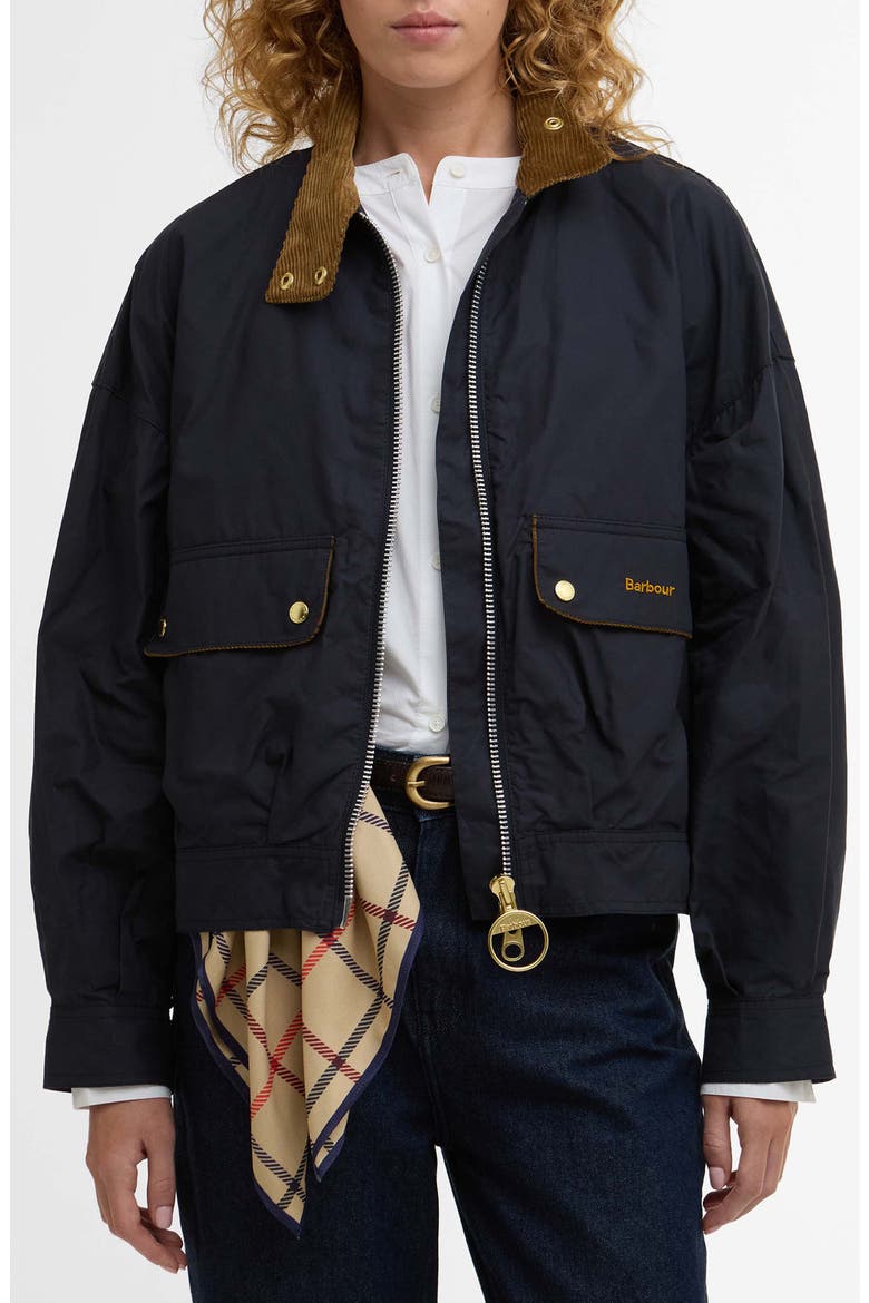 Blackthorn Cotton Jacket, Main, color, VULCAN NAVY/ BEIGE TATTERSALL