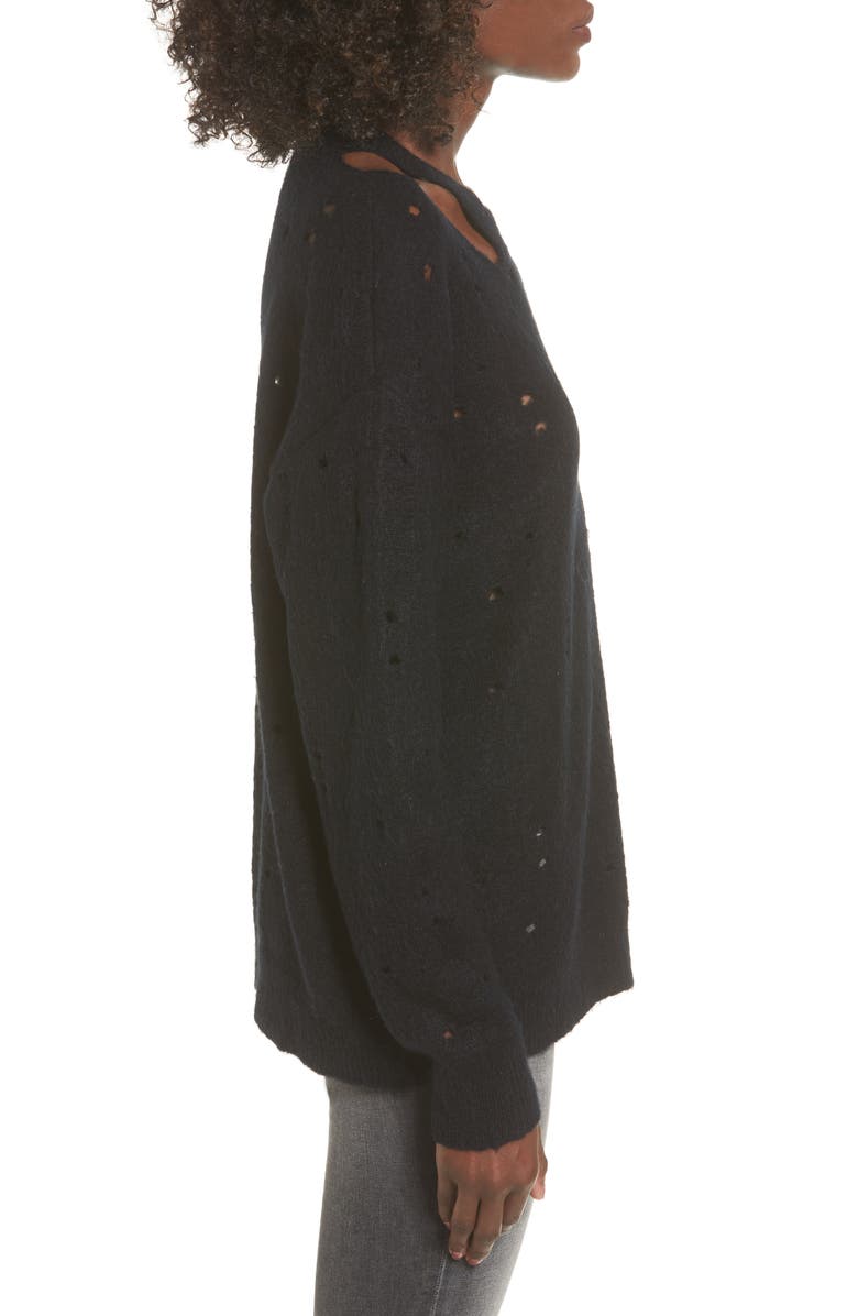 ASTR the Label Distressed Sweater, Alternate, color, 