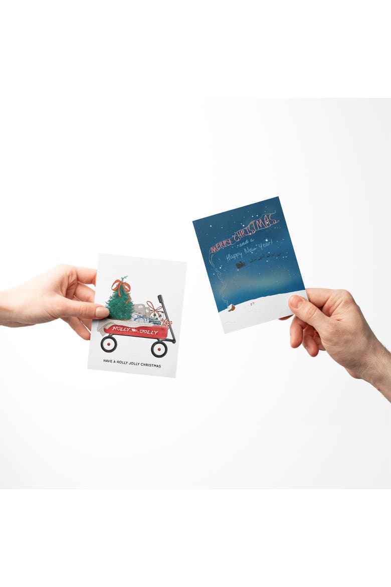 Santa Slay, Seasons Greetings, New Year Winter/Holiday/Christmas Greeting Card Pack Sets, Alternate, color, Multi-Pack