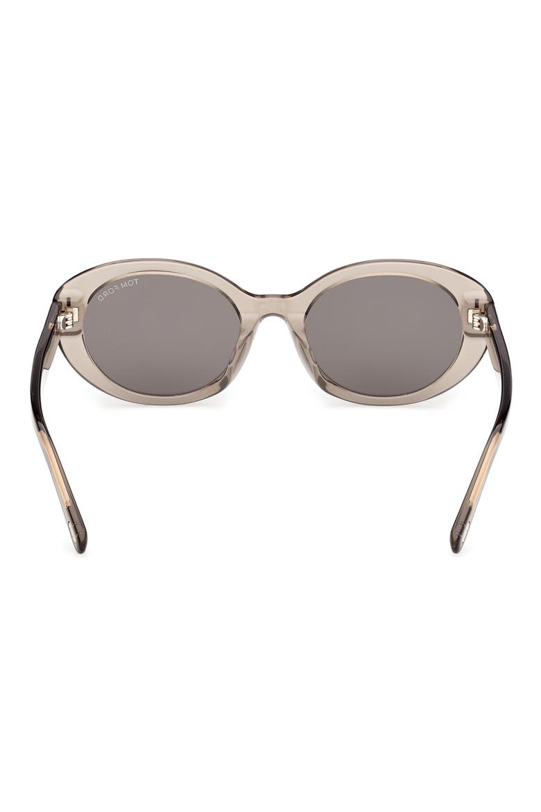 Jasmin 54mm Oval Sunglasses, Alternate, color, LIGHT BROWN/ SMOKE