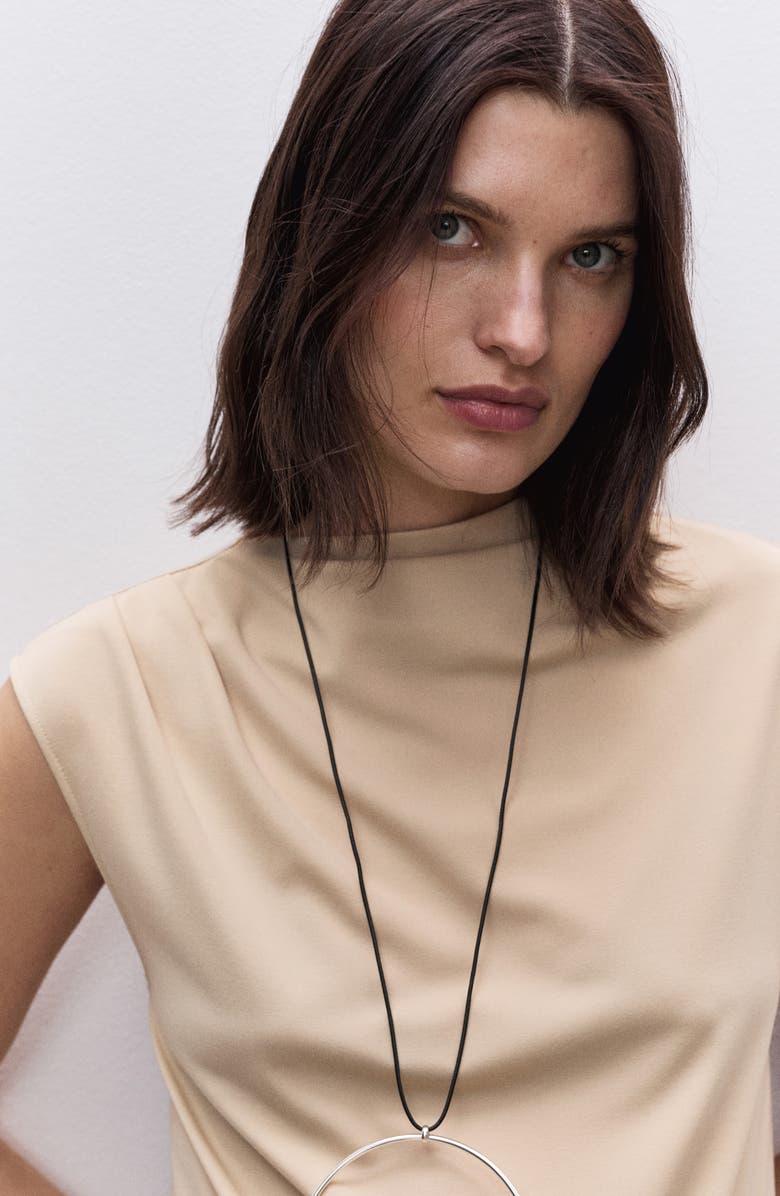 MANGO Fine Knit Wide Leg Maternity Pants, Alternate, color, Sand