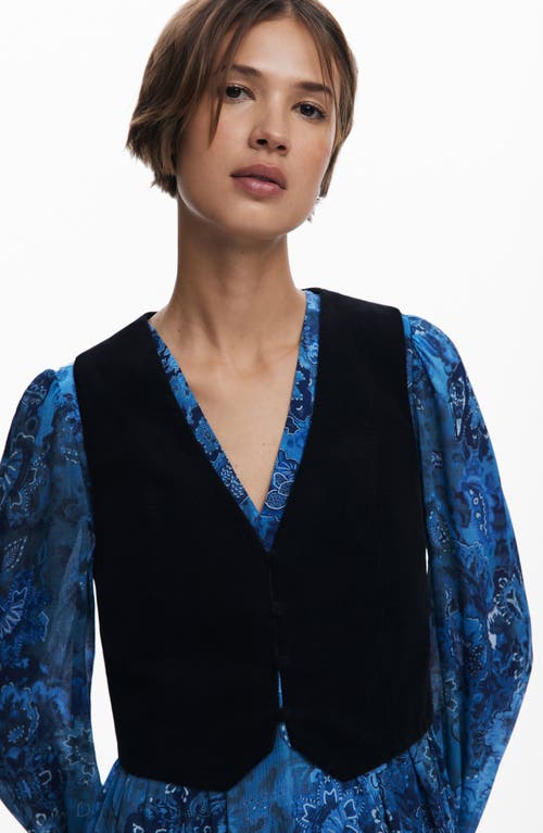 Desigual Long Sleeve Minidress In Black
