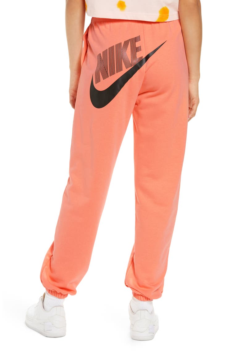 Loose Fit Fleece Dance Joggers, Alternate, color, CRIMSON BLISS