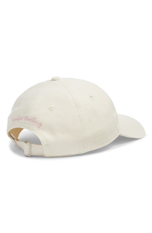 Frasier Sterling Embroidered Poodle Baseball Cap In White