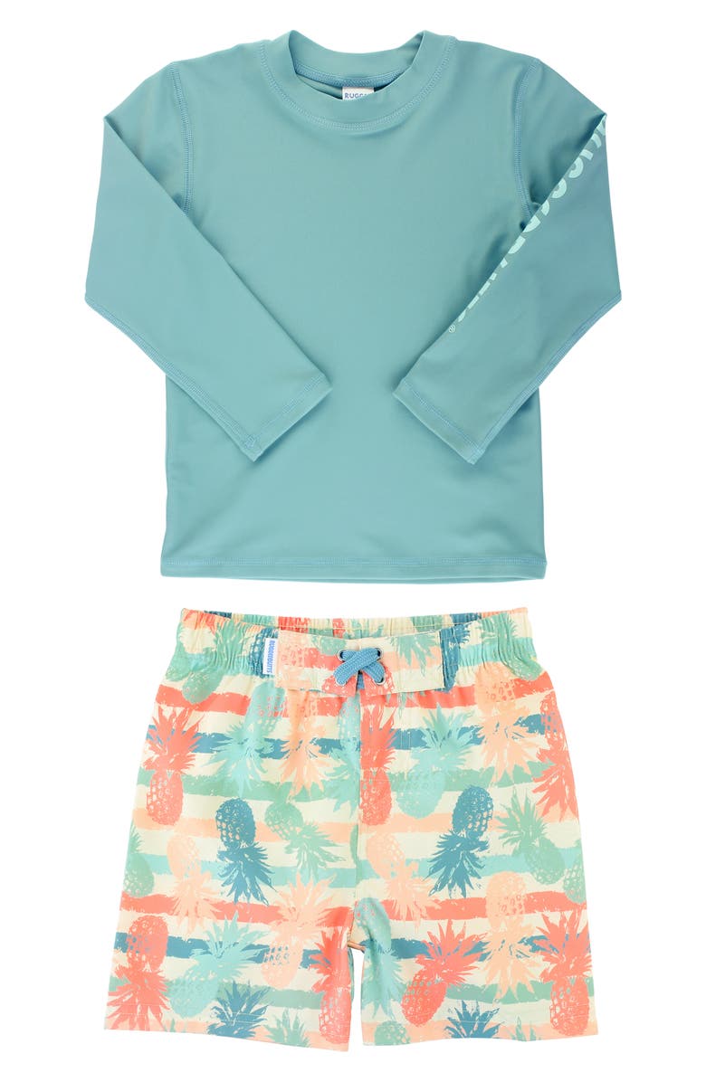 RuggedButts Marine Two-Piece Rashguard Swimsuit, Main, color,