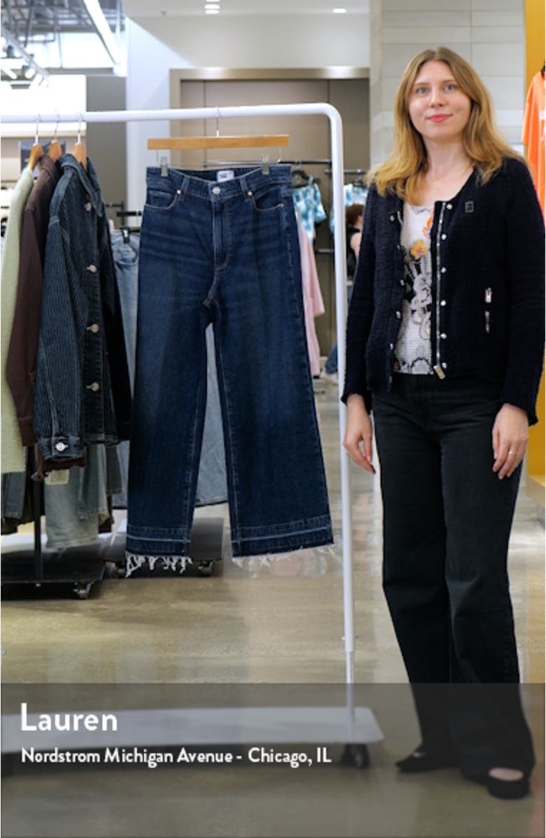 Anessa High Waist Release Hem Wide Leg Jeans, sales video thumbnail