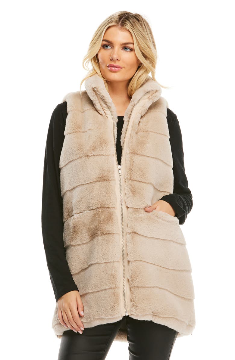 DONNA SALYERS FABULOUS FURS Faux Fur Vest, Alternate, color, 